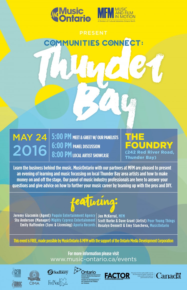 Communities Connect THUNDER BAY Events MusicOntario