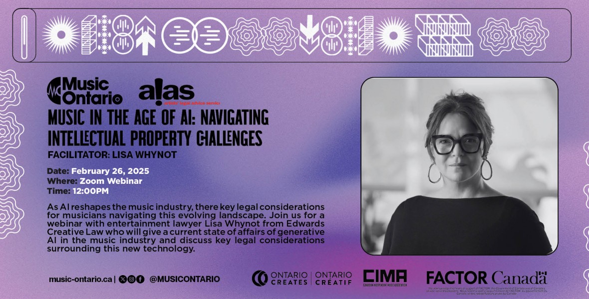 Music in the Age of AI: Navigating Intellectual Property Challenges w/ Entertainment Lawyer Lisa Whynot (Edwards Creative Law)